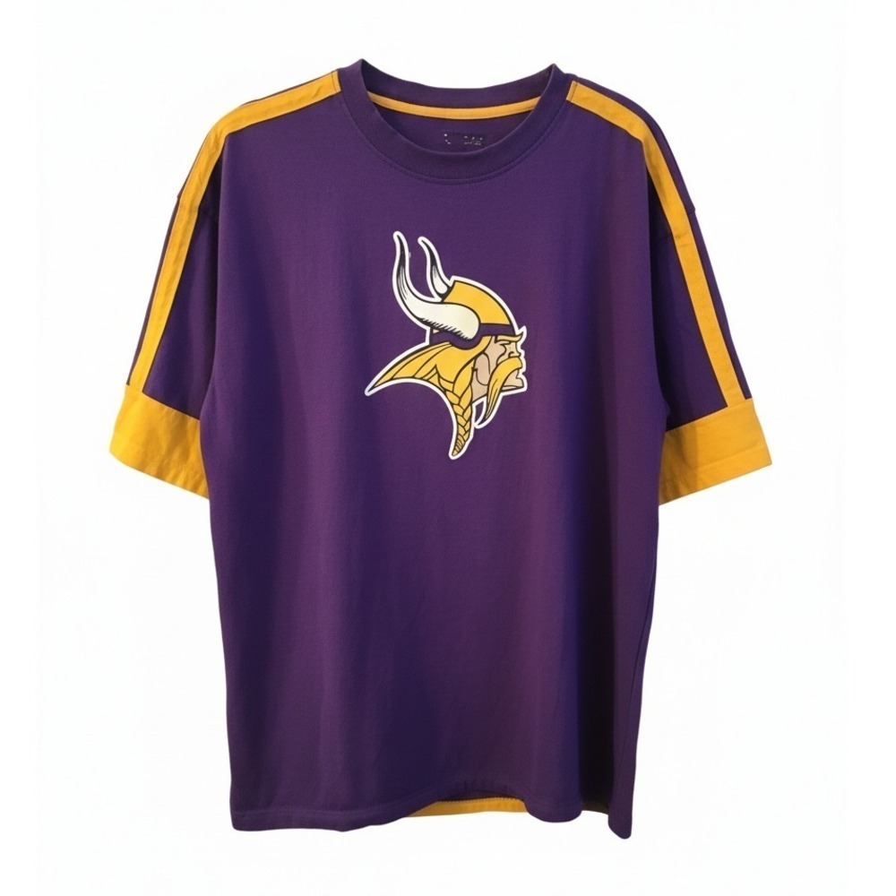 Minnesota Vikings‎ Vintage Yellow Purple T-Shirt XL NFL Football
